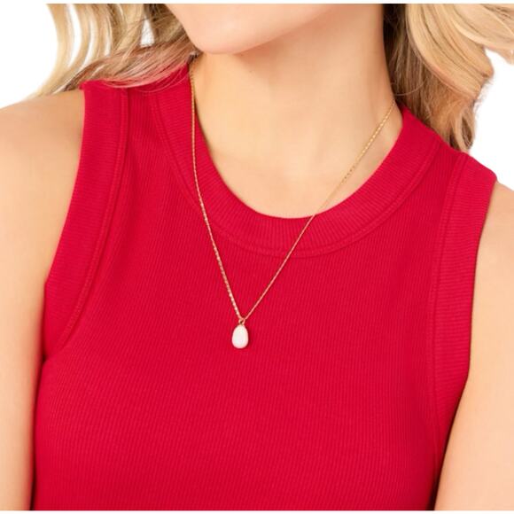 High Neck Tank Top – Red, Size M - Picture 3 of 5